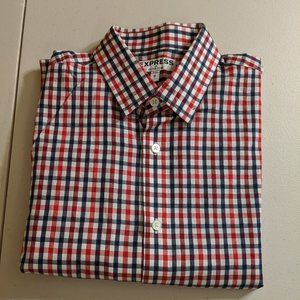Express Button Up Long Sleeve Dress Shirt 14
